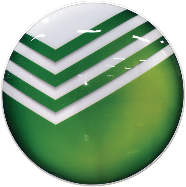 Вывеска с логотипом Сбербанка