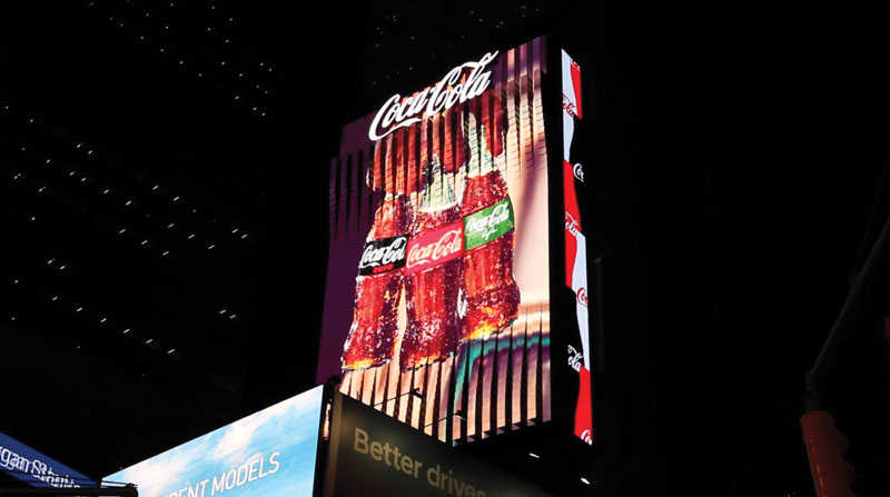 3D-билборд Coca-Cola на Таймс-сквер