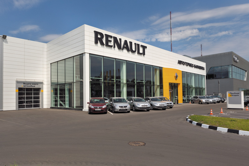 Оформление автодилерских центров RENAULT по всей России