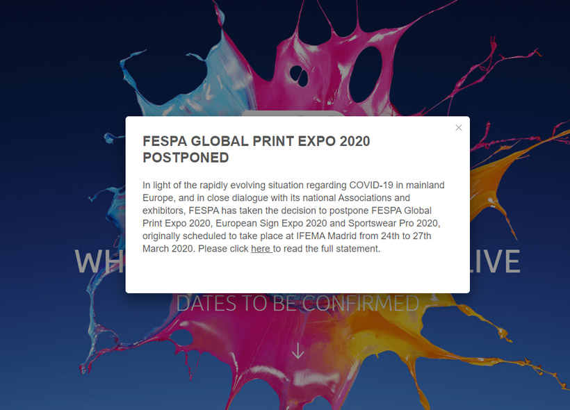 Краткий путеводитель по выставке FESPA Global Print Expo 2020. Если бы не вирус…