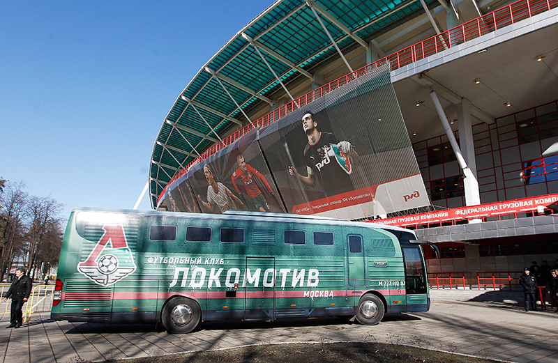 Оклейка автобуса для ФК «Локомотив»