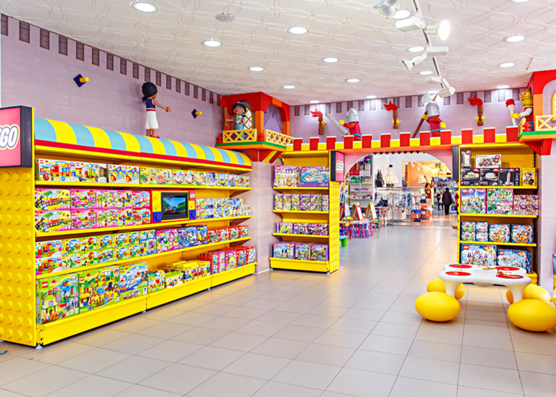 Торговый зал "Детского мира" в стиле Lego Агроба