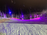 Дополнительное изображение работы Подсветка горнолыжного склона курорта "Игора"