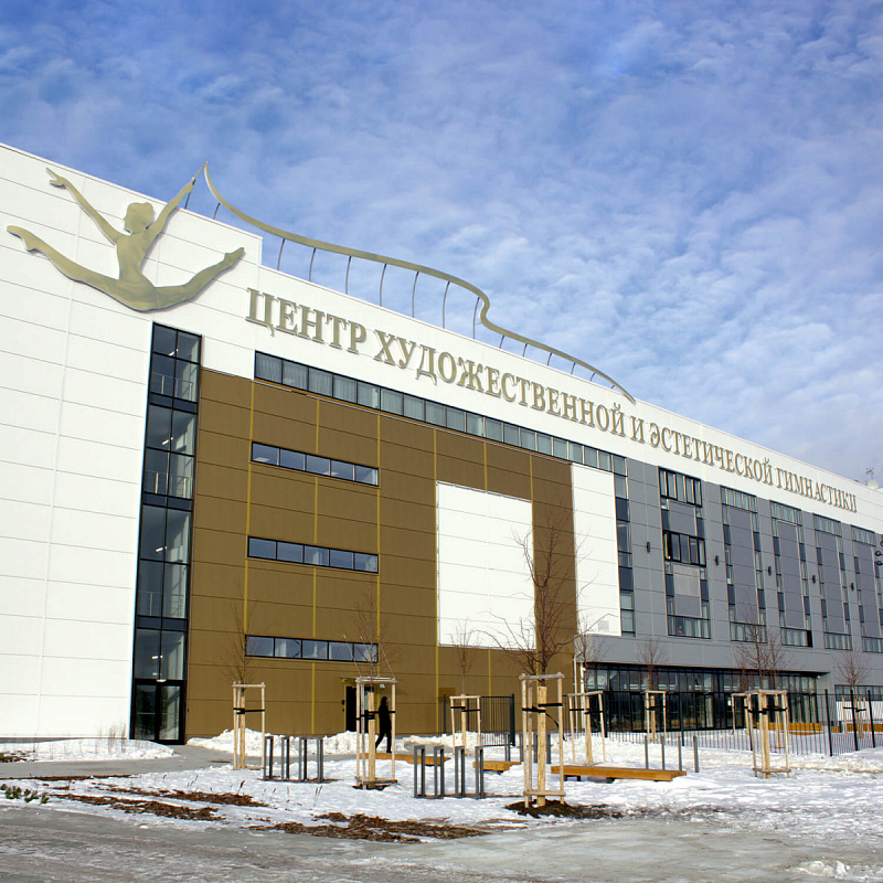 Оформление фасада "Центра художественной и эстетической гимнастики"