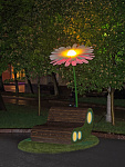 Дополнительное изображение конкурсной работы Световые инсталляции цветы-светильники с диванчиками или скамейками